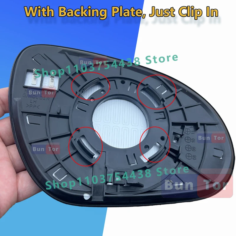 For HYUNDAI I30 2007 2008 2009 2010 2011 2012 Left or Right Side Rearview MIrror Glass WIth Heated /Car Wing Mirror Glass Parts