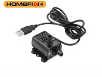 USB DC5V 4.8W Ultra-quiet Mini Brushless Water Pump Waterproof Submersible Fountain Aquarium Circulating 300L/H Lift 300cm