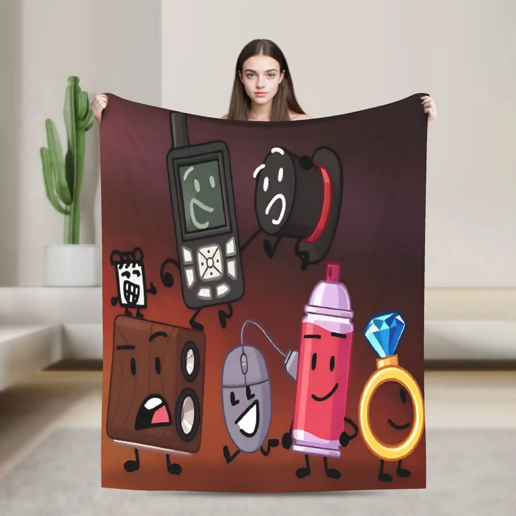 Relax The Nightly Manor Blanket Stuff Sofa Decorative  Blanket Throw Ultra-Soft Flannel for Bedroom