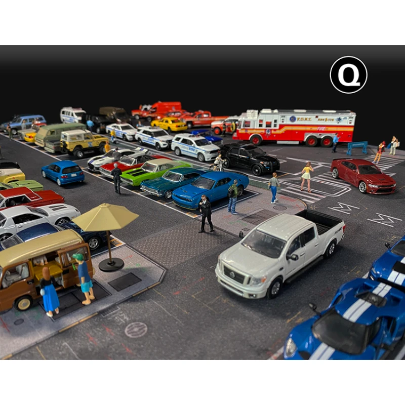 

Новый масштаб 1:64 улицы дорога Нью-Йорк пожарная сцена аксессуар коврик для парковки для литья под давлением автомобиля коврик для мыши