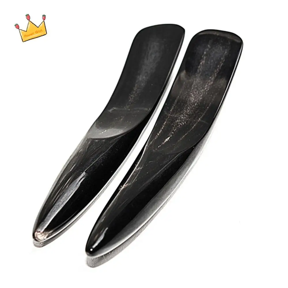 

Черный рог буйвола, доска Гуа Ша, релаксация, спа-массаж, скребковая планка, натуральная ручка, массажер для всего тела, салон красоты