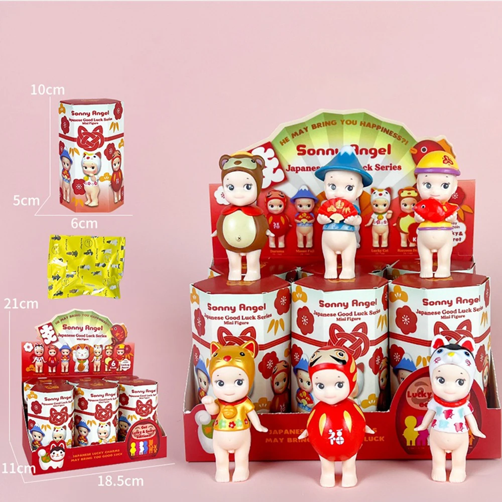 

New Good Luck Handmade Blind Box Animal Fruit Anime Car Ornament Mobile phone Decoration Doll