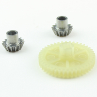 2 Set Rc Car Replacement Parts: 1 Set Rc Car Reduction Gear Sets For Wltoys 1/18 Rc Car Parts & 1 Set Upgrade Metal 17T Motor Ge
