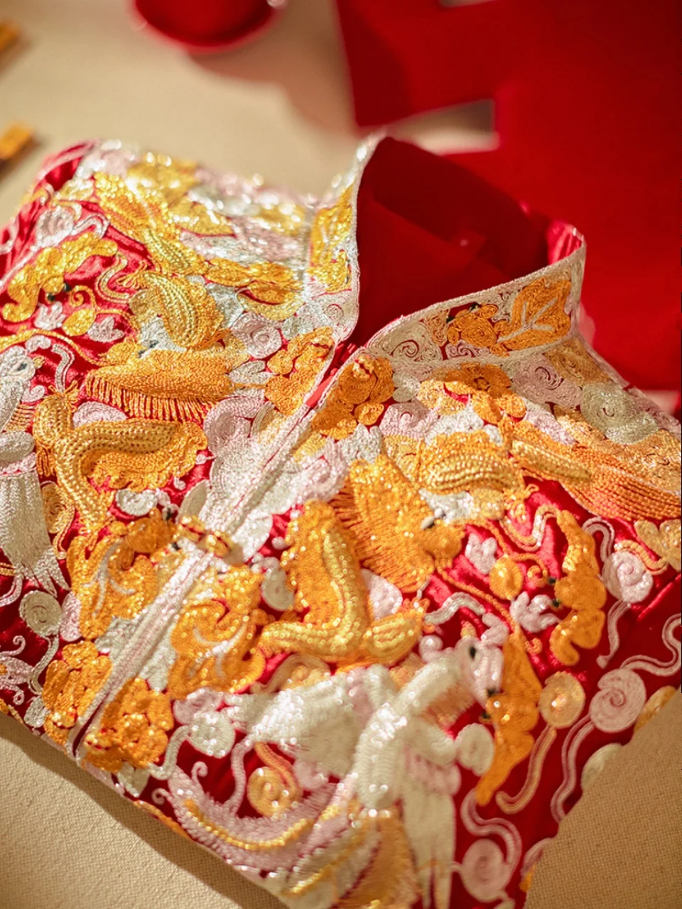 

Новое свадебное платье в китайском стиле с драконом и фениксом, модель 2026 года, с эффектом стройности, для невесты, с открытой спиной, для предсвадебной подготовки.