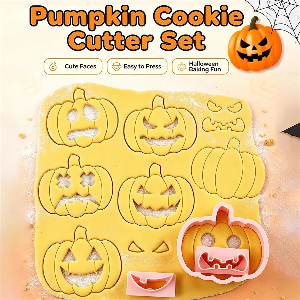 Halloween Pumpkin-Themed Cookie Cutter DIY Tool, used for making cookies and royal icing molds, is a practical tool for decorati