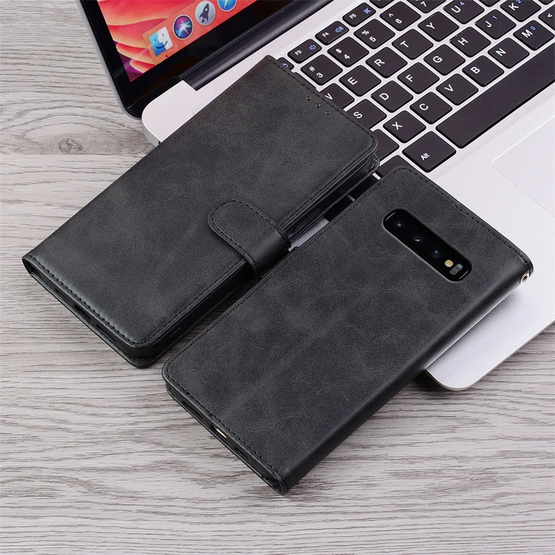 Hülle für Samsung Galaxy S10 4G/S10 5G/S10e/S10 Plus, Leder-Flip-Cover mit Kartenfach für Samsung S10 Plus, S10E Hülle