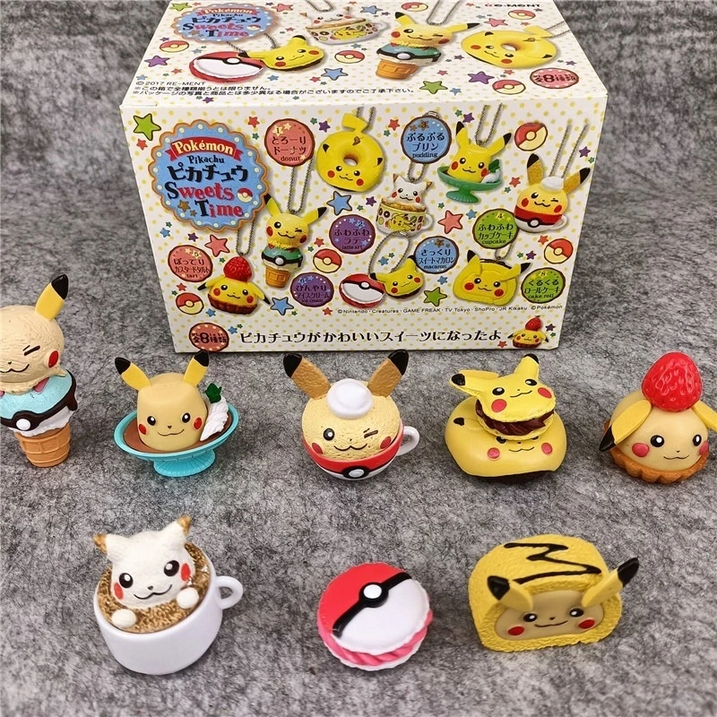 pokemon-pikachu-modele-the-de-l'apres-midi-serie-gastronomique-mini-figurines-anime-peripherique-collection-poupees-jouets-pour-enfants-cadeaux-d'anniversaire