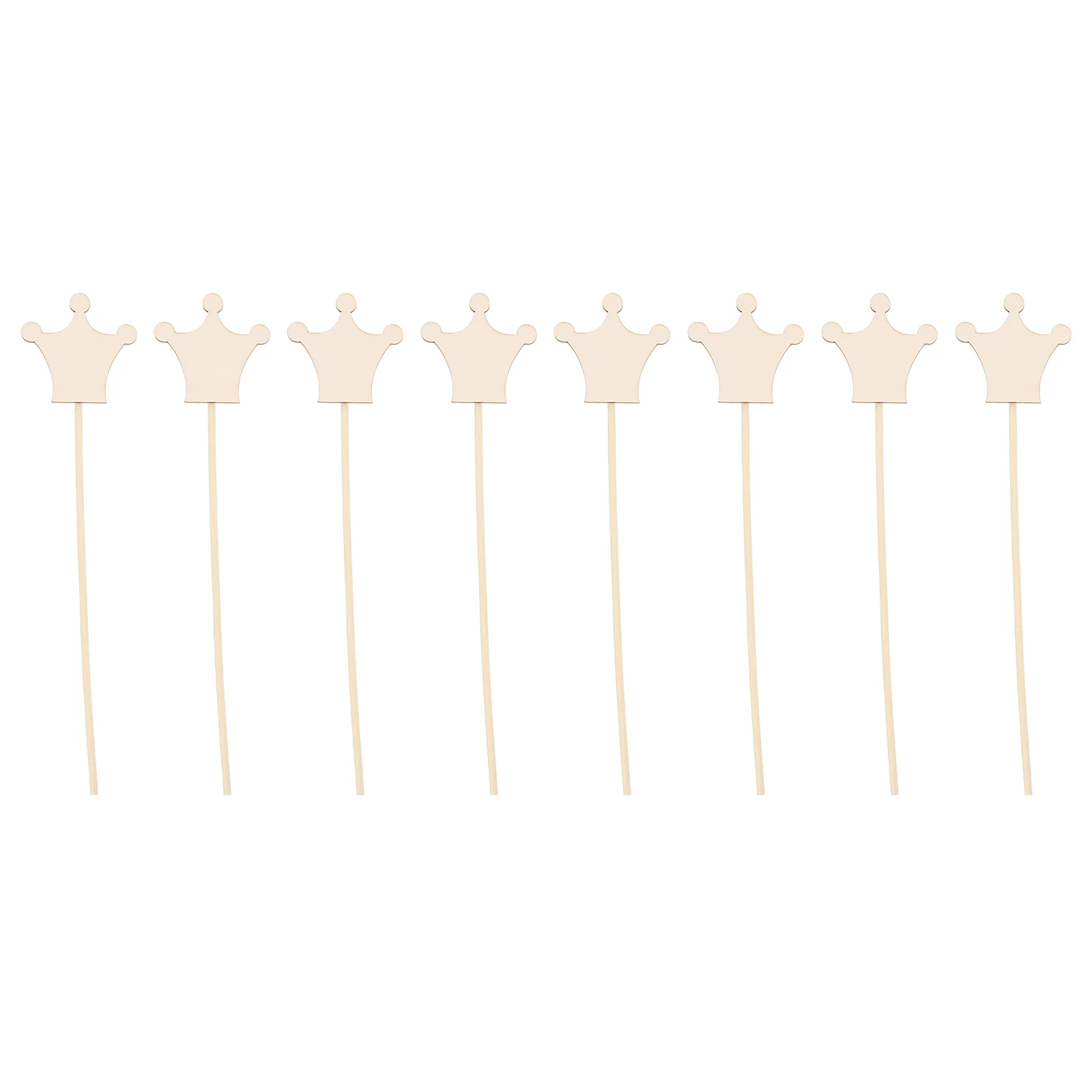 8 Stück Feenstab Krone DIY Feenstab Holz unvollendete Zauberstab für Kinder handgemachte Handwerk Malerei Aktivität Koordinationstraining