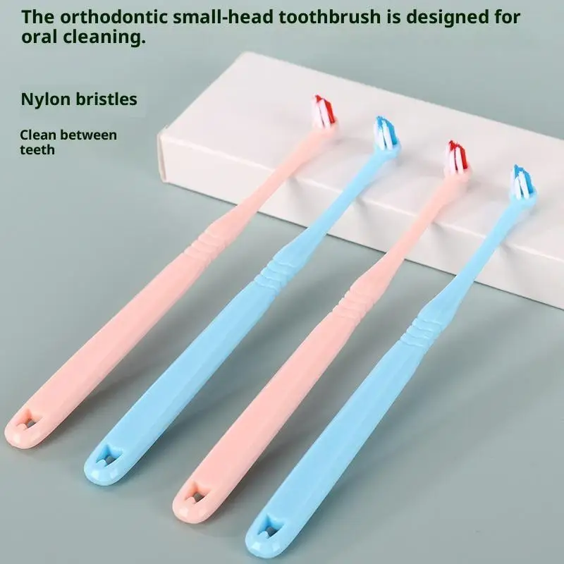 1/2/5 قطعة رأس صغير شعاع واحد لينة تنظيف الأسنان فرشاة الأسنان بين الأسنان لينة الشعر زرع الكبار أداة العناية بالفم #3
