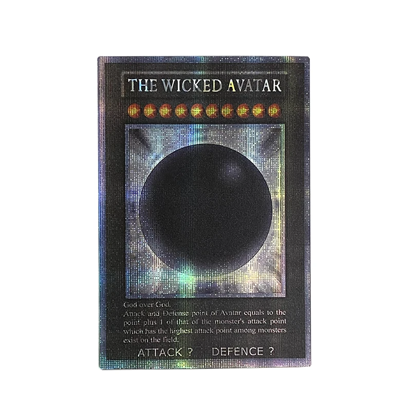 ORICA YUGIOH DIY Proxy Cards Animation Flash Card The Wicked Dreadroot The Wicked Avatar The Wicked Eraser Game Collection Cards