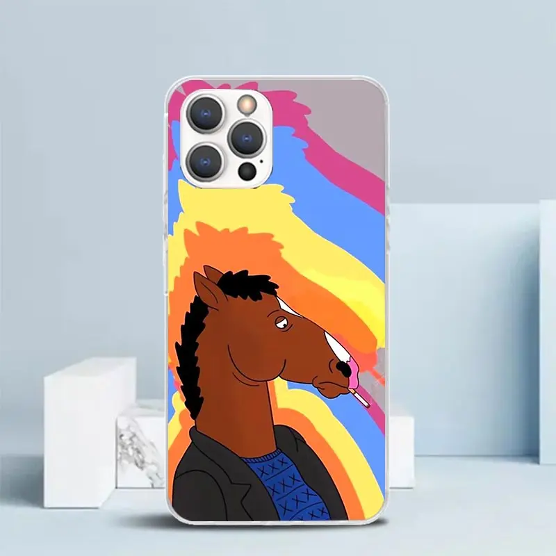 Cartoon B-BoJack Horsemans Silicon Call Phone Case For Apple iPhone 16 15 14 11 Pro Max 13 Plus 12 Mini 7 8 + X XR XS SE Cover S