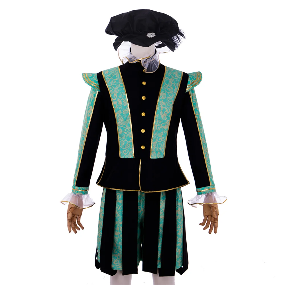 

Victorian Tudor Prince Costume Medieval Renaissance Noble Artist Cosplay Outfits Halloween Carnival Party Men Custom Made Suits