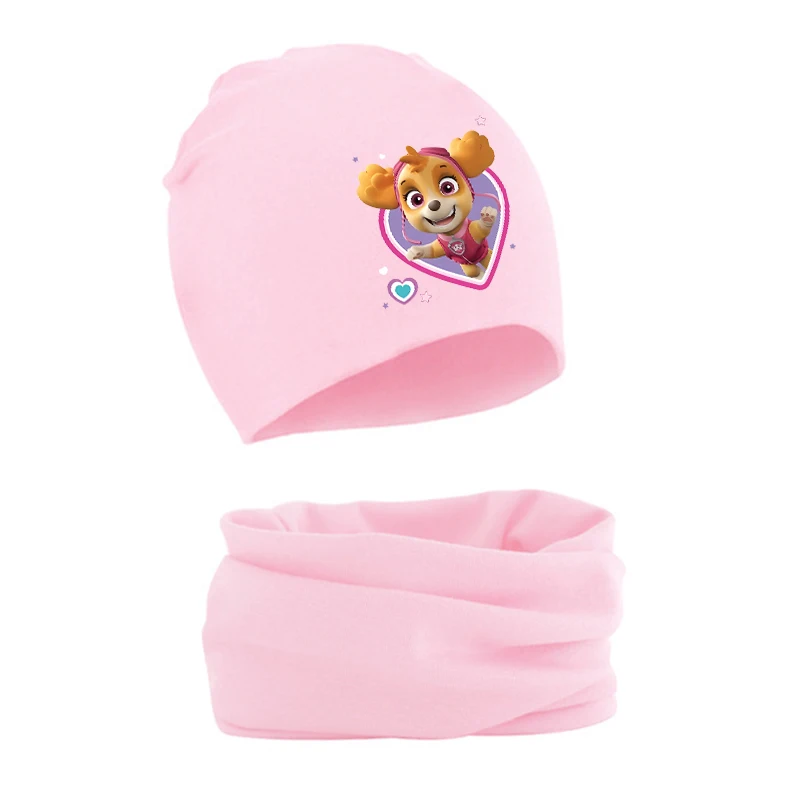 Paw Patrol Kids Kawaii Hoed Sjaal Sets Anime Cartoon Winter Warm Windscherm Mode Leuke Cap Kraag Pak Kinderen Verjaardagscadeautjes