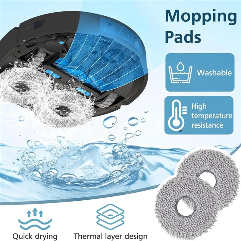 ABUD-สําหรับ Ecovacs Deebot T50 Max/T50 Pro/T50 Omni/T50 Pro Omni/T50 Max Pro Omni เครื่องดูดฝุ่น Mop ผู้ถือ Andmop Pads