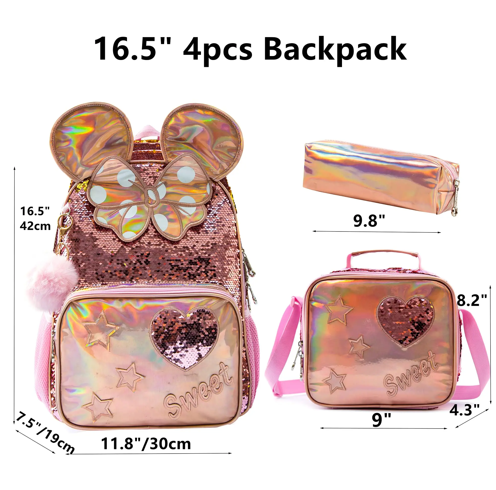 Backpack for Girls 16\