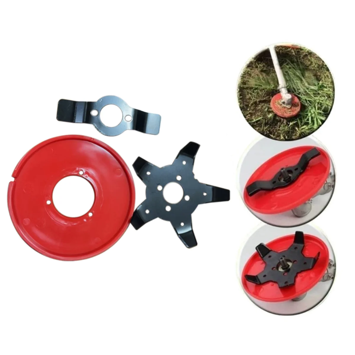 ABKO-Weed Eater Blades Multi-Functional Lawn Mower Blade Weeder Plate Replacement