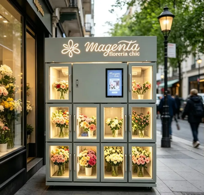 Fresh-Keeping  Customizable Flower Vending Machine  High Quality Fully Automatic 24H Self-Service Flower Vending Machine