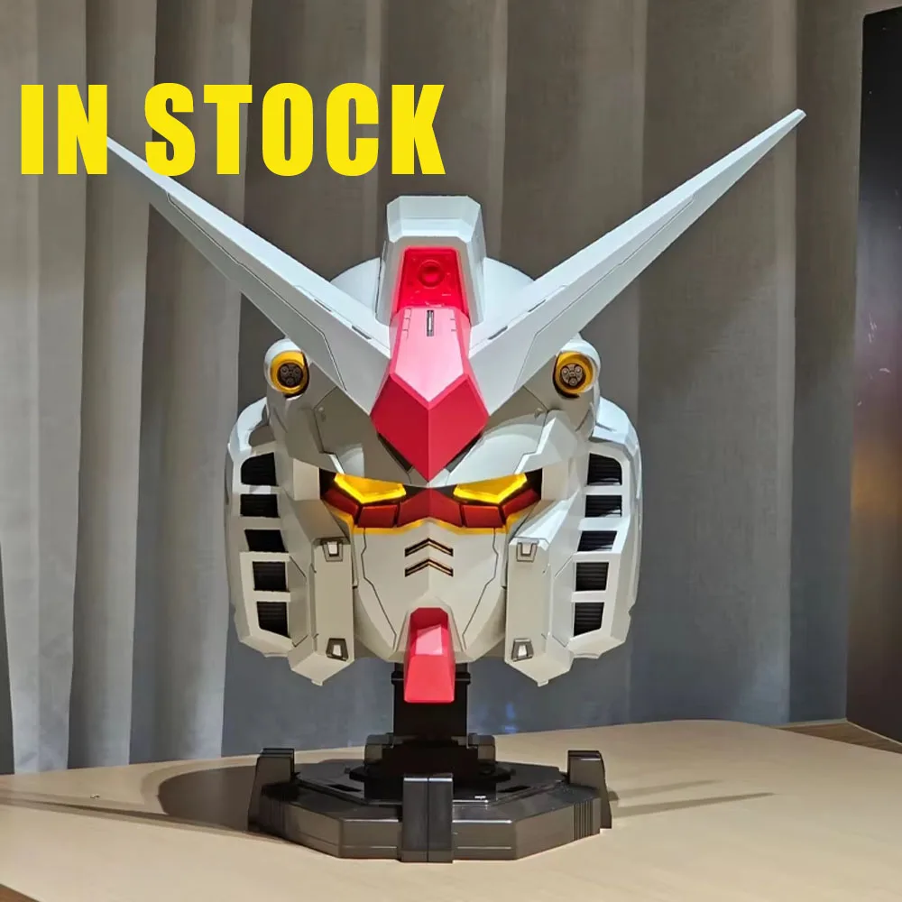 

Ganso Yuan Zu Figure Helmet RX-78-2 Mobile Suit Anime Figure Wearable Luminous Helmet Cosplay Customized Models Collection Gifts