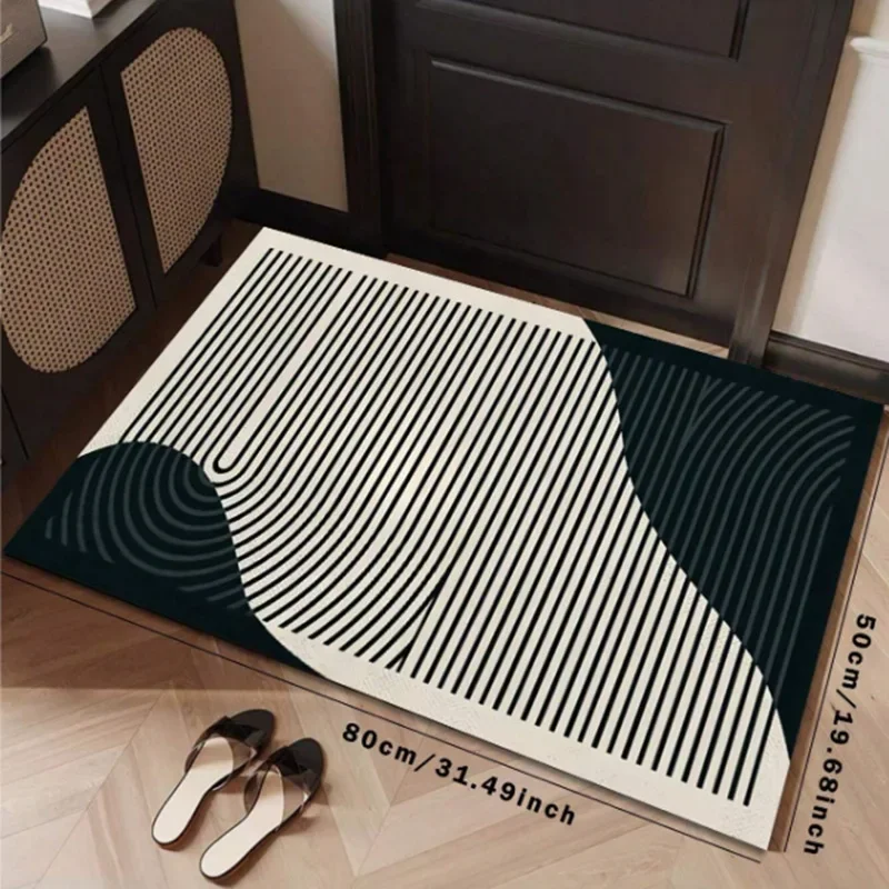 سجادة VIKAMA ذات خط بسيط، ممسحة مدخل المدخل، سجادة باب المطبخ والحمام مقاومة للبقع وسهلة التنظيف لديكور المنزل #3