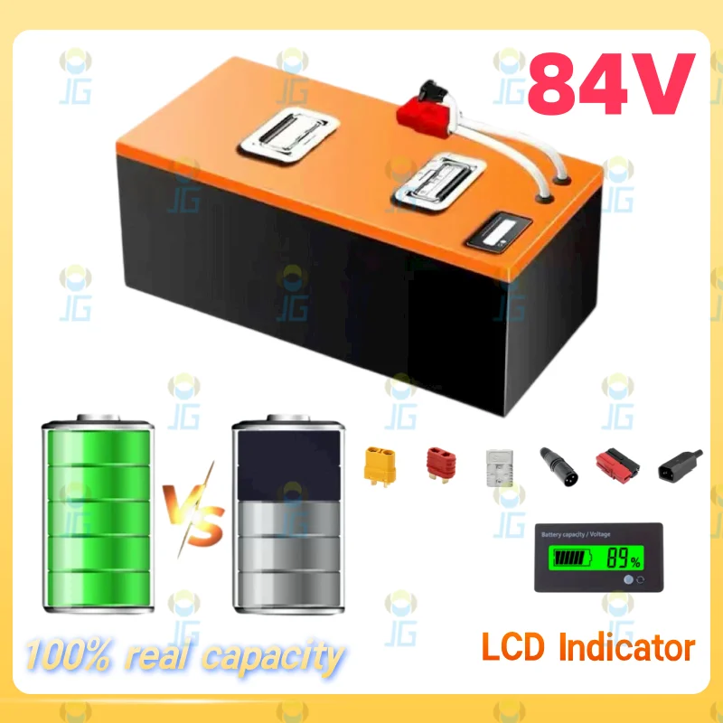 

84V 80Ah 100Ah 120Ah 150Ah 200Ah 250Ah 300Ah Литий-ионный аккумулятор BMS 23S для экскурсионных транспортных средств 8KW 12KW Автомобиль заземления в аэропорту