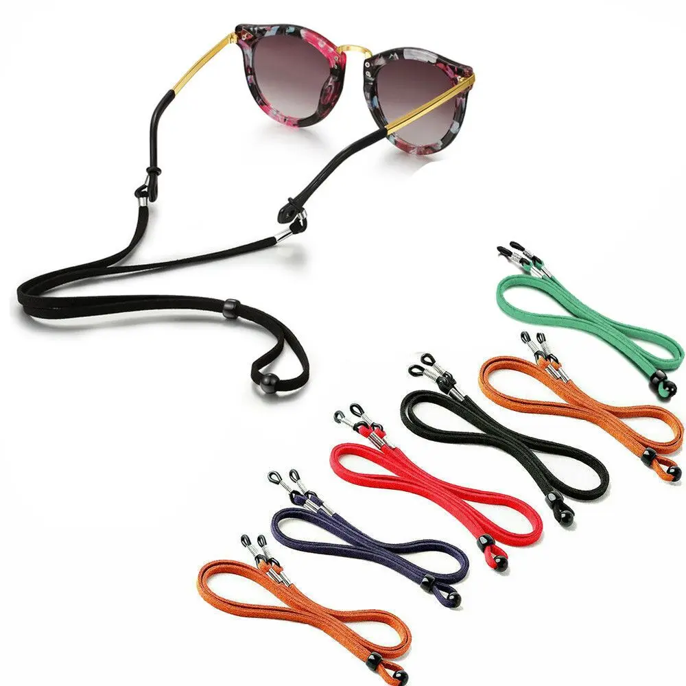 Adjustable Leather Non-slip Reading Glasses Chain Anti-lost Neck Straps Face Mask Lanyards