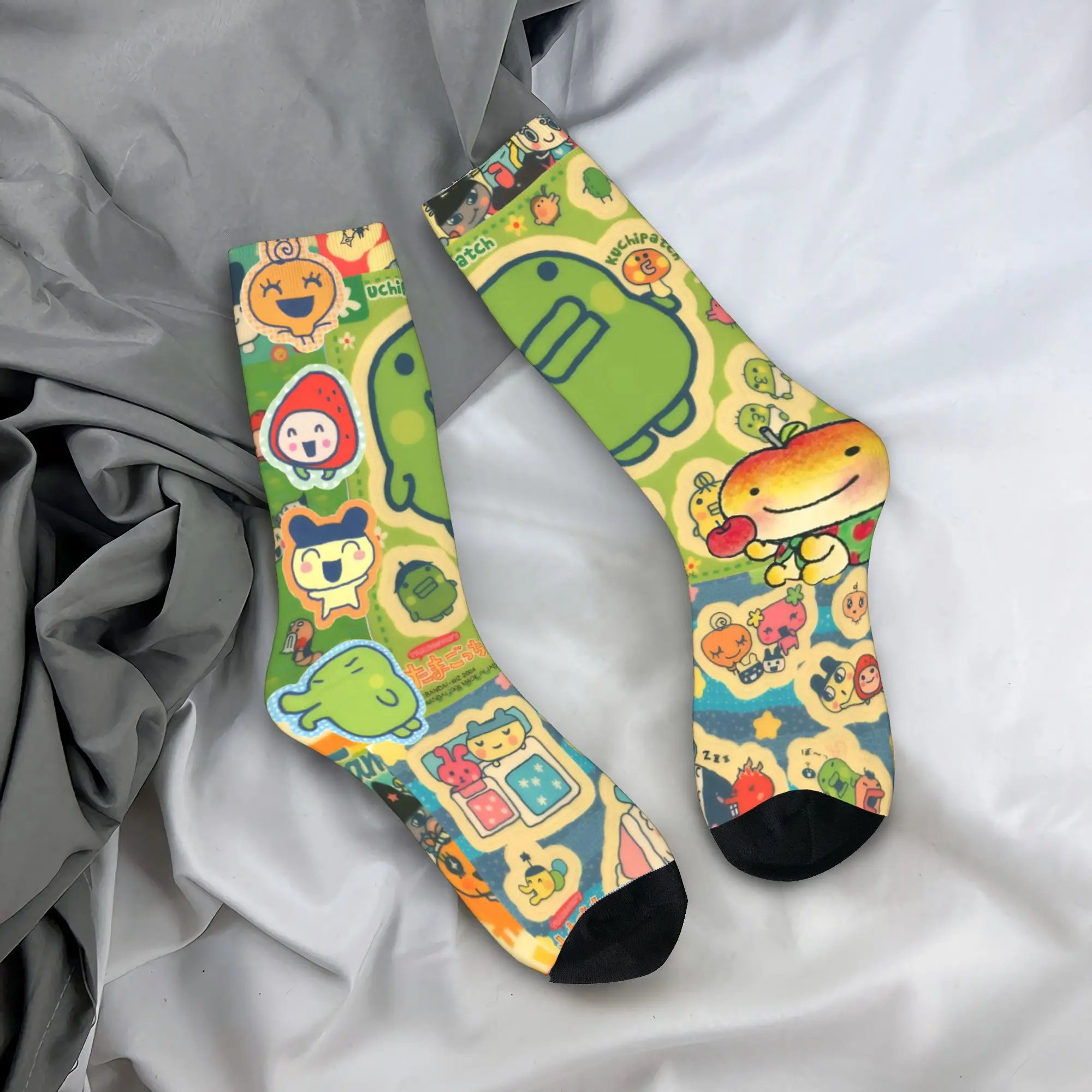 Kuchipatchis Mametchi الجوارب جوارب غير رسمية الرجال جودة الجري جوارب رياضية الشتاء الرسم المضادة للبكتيريا الجوارب