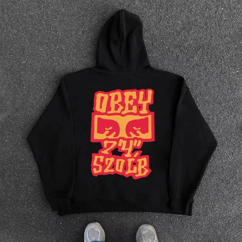 

BA Fashion Retro High Street Skeleton Dark Style Hoodie Heavy Trendy Brand Hip Hop Hooded Men Women Tops Loose Fashion Unisex