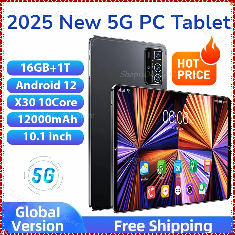 2025 Newest Original pro 14 Tablet Android 12 16GB 1TB Dual SIM 10 Core WPS GPS Bluetooth 5G Network Phone Call Mi Tablet PC