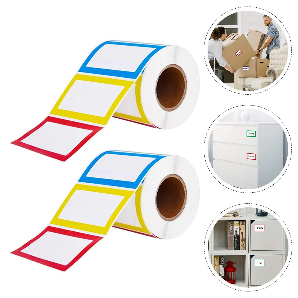 

2 рулона, многофункциональные наклейки, этикетки, наклейки, бирка 20X15 см, бумажные бирки с именами для печати