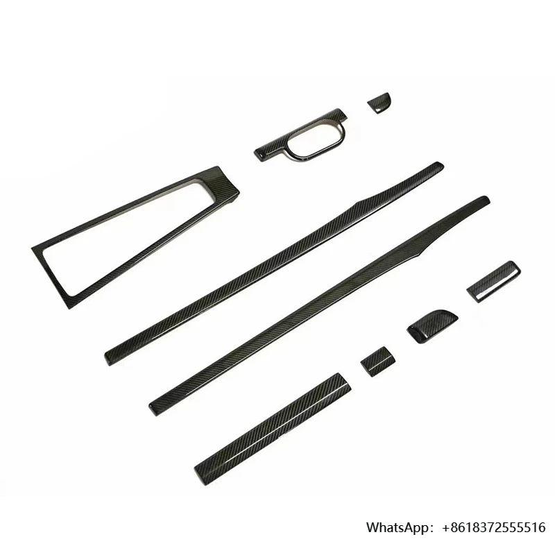 

porsche 991 718 981 982 Bxoster Pre-preg Carbon Fiber Central Control Cover Car Interior Trims Auto Interior Accessories