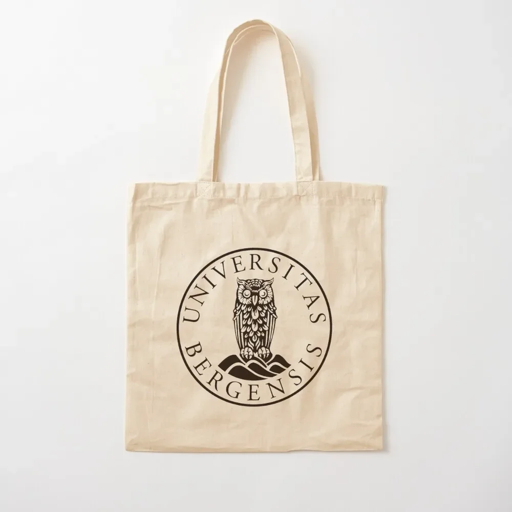

University of Bergen logo Tote Bag canvas bags shopper bag women canvas bag luxury women Portable shopping