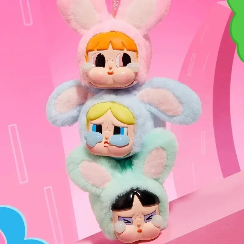 

POP MART CRYBABY x Powerpuff Girls Series - Виниловая плюшевая глухая коробка для лица Guess Bag Toys Doll Cute Anime Figure Desktop Mystery Box