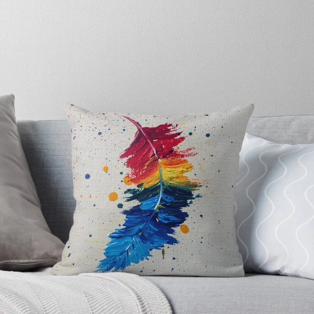 

Feather Throw Pillow Pillow Cases Decorative christmas decorations 2024 pillow