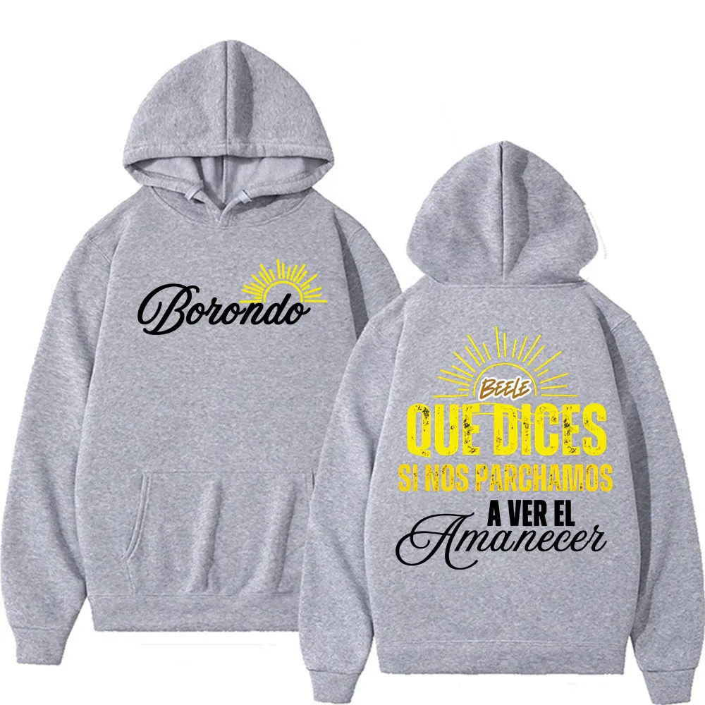 مغني الراب Beele Que النردات Si Nos Parchamos Merch هوديس الرجال النساء خمر الموضة الكلاسيكية البلوز الشارع الشهير كم طويل مقنع