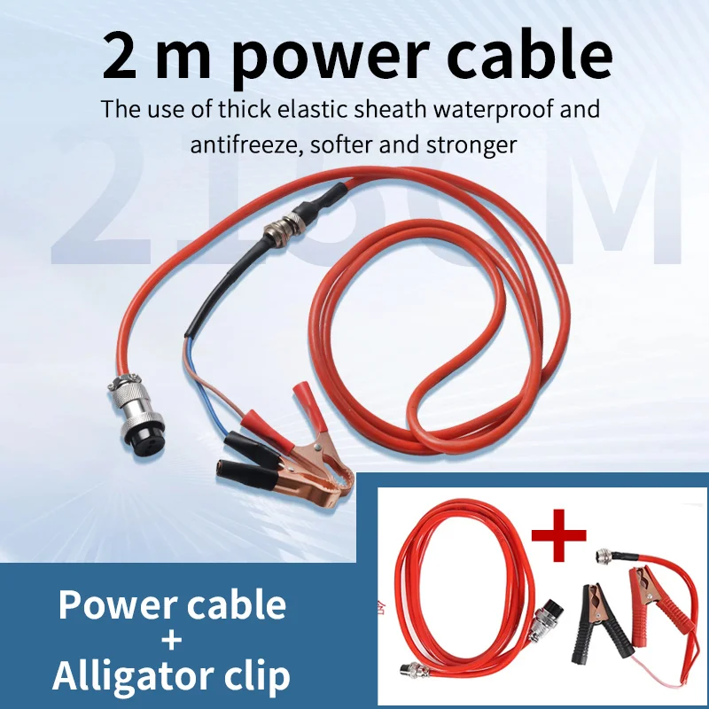 500W High-Power Strong Light Aluminum Alloy External 12V Battery LED Searchlight