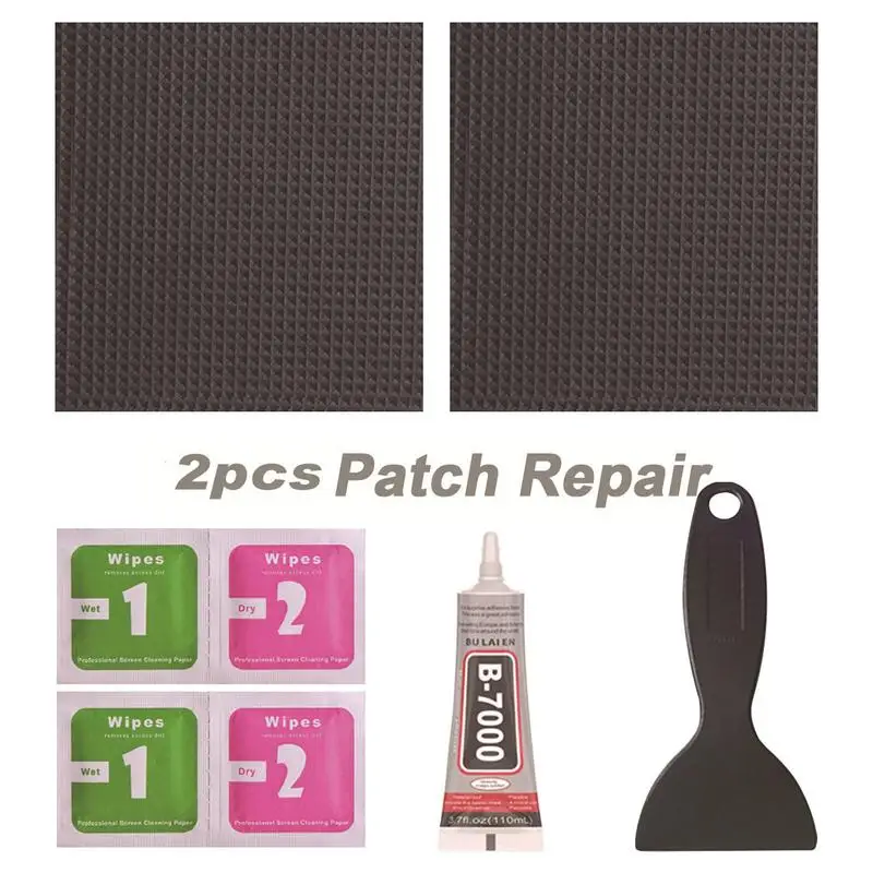 4 X 4 Inch Trampoline Patch Repair Kit Square Glue On Patches Repair Trampoline Mat Tear Or Hole Complete Set Including Wipes