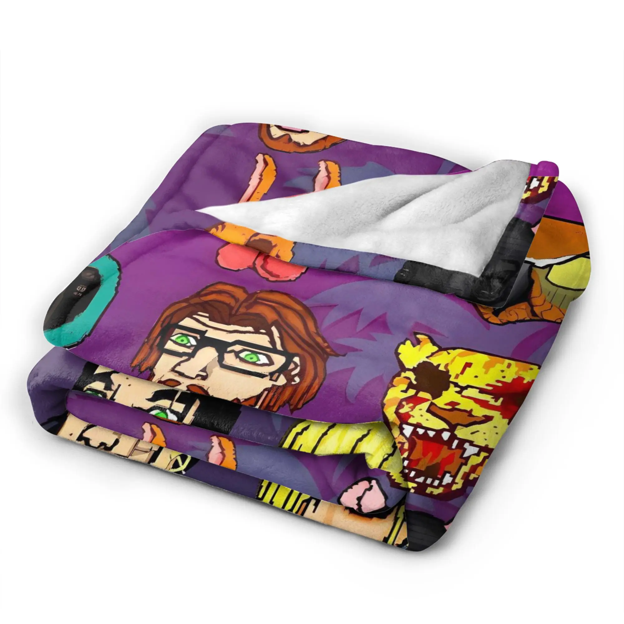 الخط الساخن ميامي لعبة بطانية جودة لينة رمي بطانية الشتاء الزخرفية الأريكة السرير الجدة المفرش #5