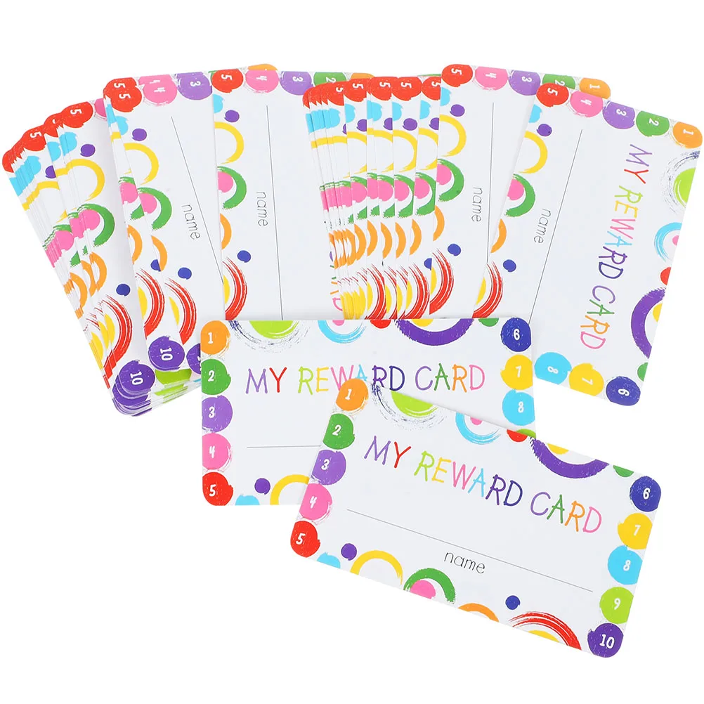 3 قطعة مكافأة السلوك لطيف لكمة بطاقات للفصول الدراسية أدوات التدريس التحفيزية متعددة الوظائف تراكم بطاقات الإضافية