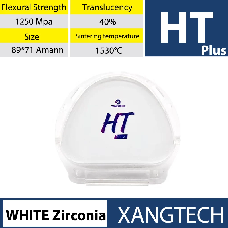 XANGTECH-Discos de Zircônia Branca para Laboratório Odontológico, Amann, Girrbach, AG, HT Plus, Bloco de Zircônio, CAD CAM System, 10-25mm