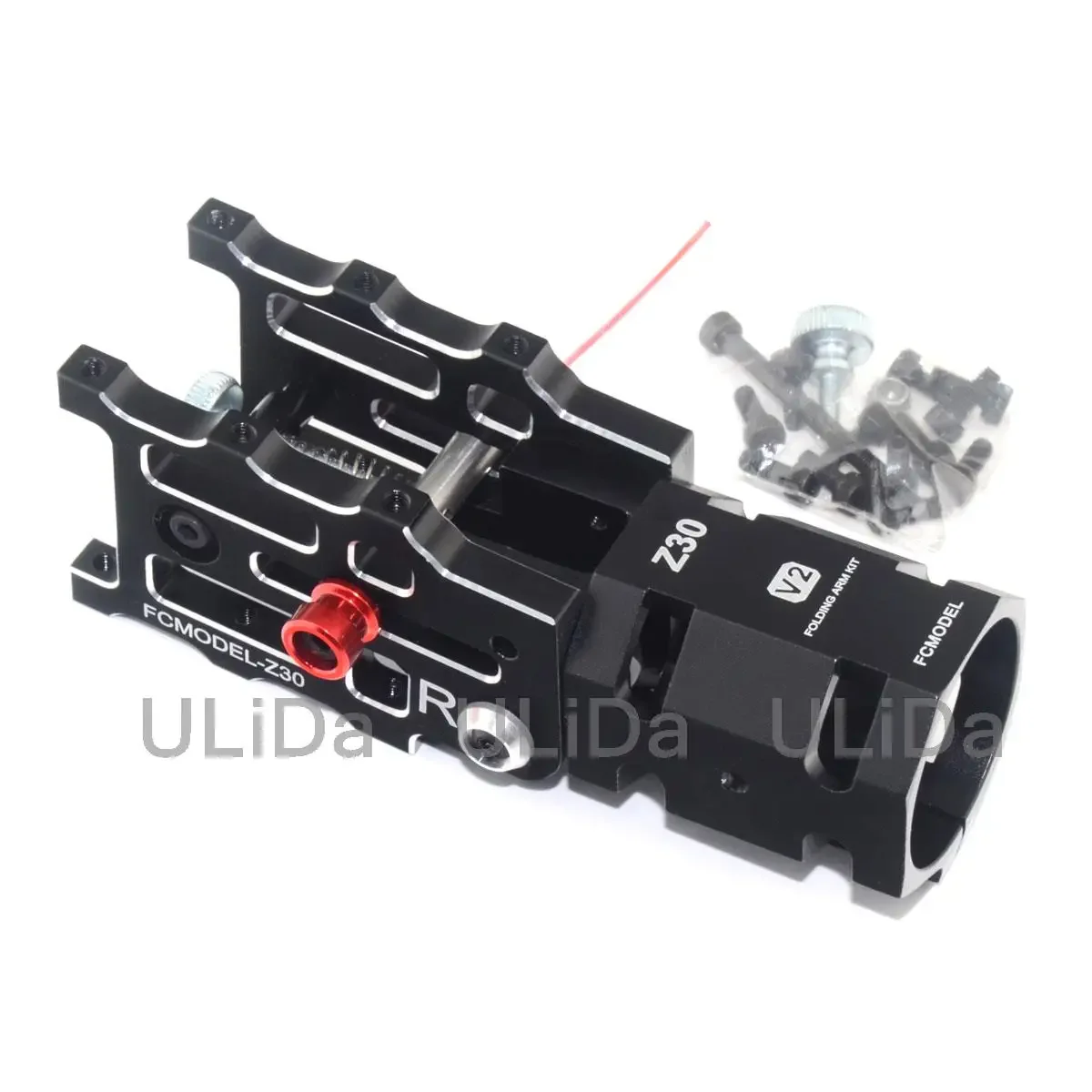 DIY FCMODEL Z30 V2 Tube Joint CNC Aluminum Folding Arm for Dia 30mm Automatic RC Quadcopter (Spring Type Automatic)