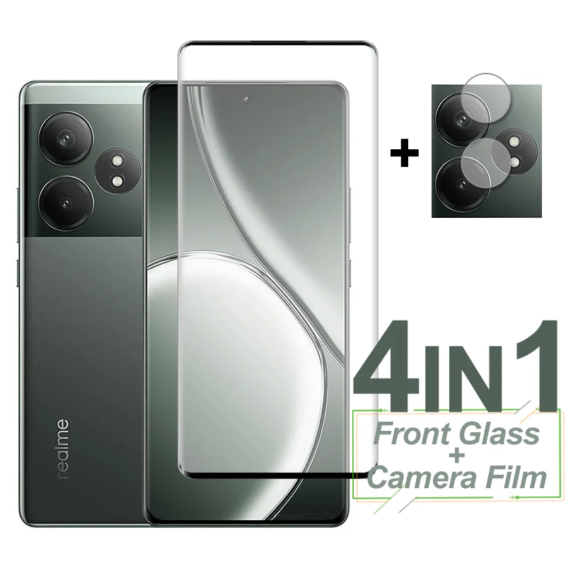 

For Realme GT Neo6 SE Glass Screen Protector Full Cover Tempered Glass Protective Phone Camera Lens Film On Realme GT Neo 6 SE