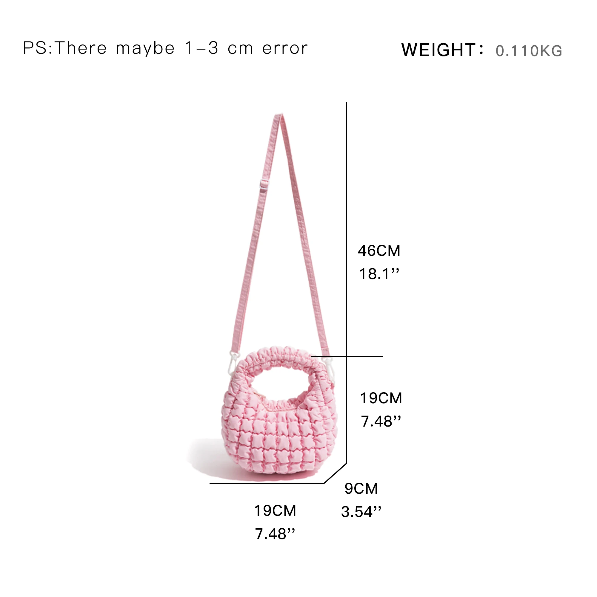 MABULA Puffer Small Phone Purse Fluffy Bubble Padded Down Nylon Lightweight Macaron Color Korean Style Ladies Crossbody Satchel