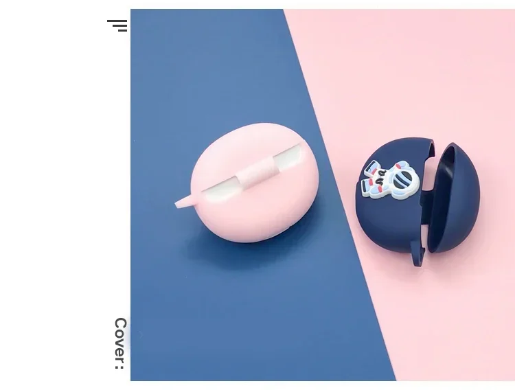 Dla OPPO Enco X / X2 pokrowiec silikonowa kreskówka astronauta/słodkie słuchawki etui na OPPO Enco X pokrowiec