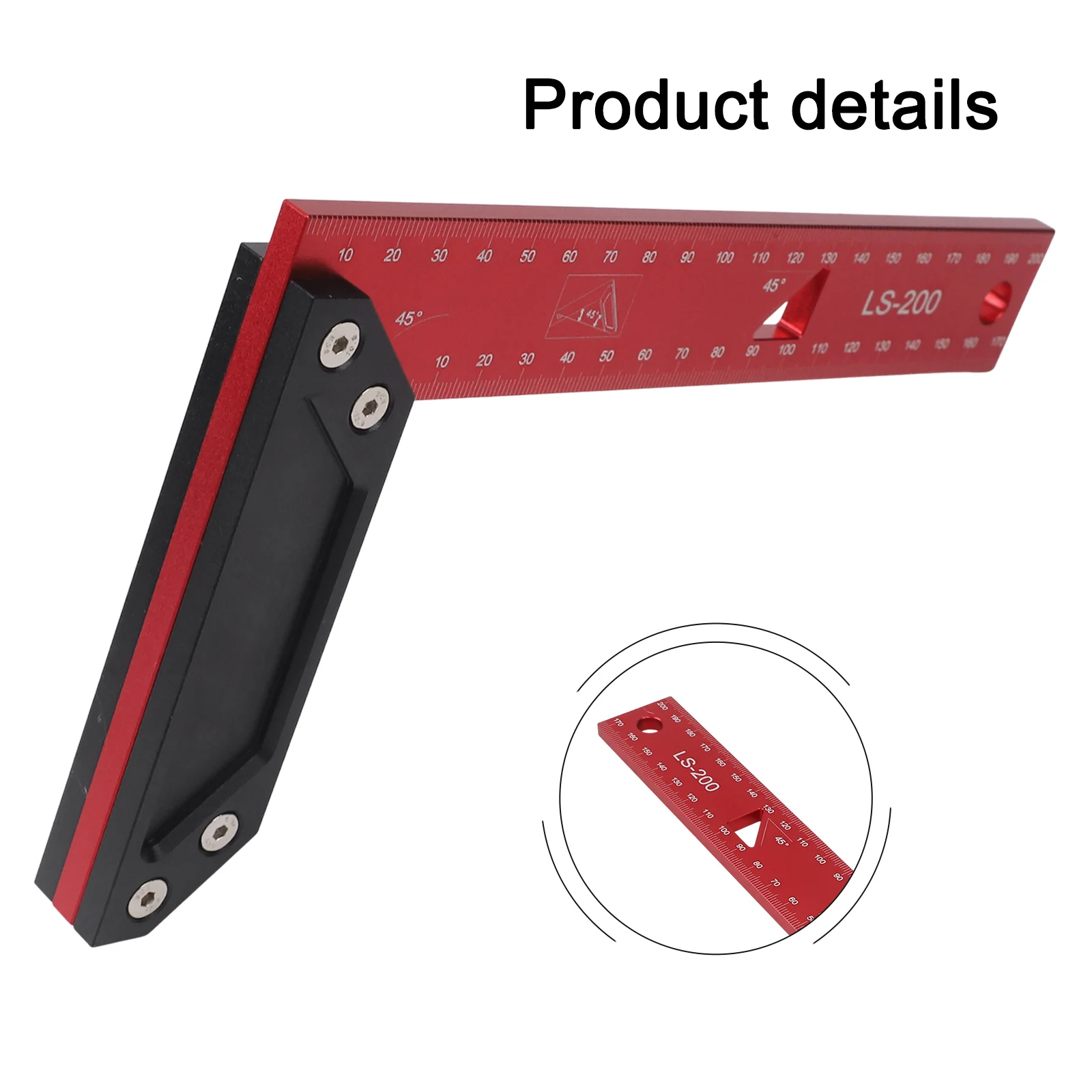 Multi Angle Measuring Ruler Measuring Ruler Angle Measuring Ruler 90 Degrees Measuring Tool Aluminum Alloy Ruler