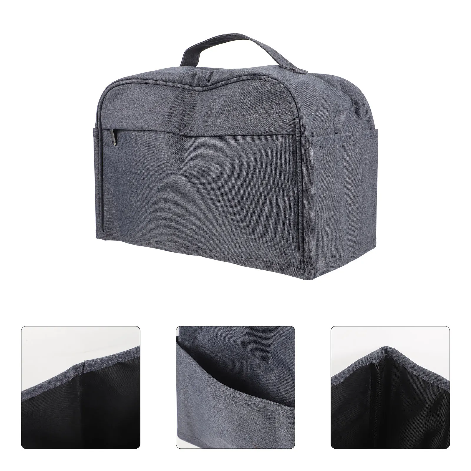 

Toaster Cover with Pockets Polyester Dustproof Reusable Foldable Lightweight for Home Kitchen Decorative Small Appliance Cover