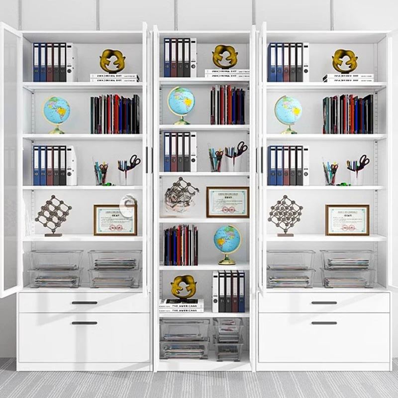 Garage Cabinet Iron Storage Furniture Multi-purpose Space Saving Document File Folder Wooden Chest Cabinet Drawers Organizer