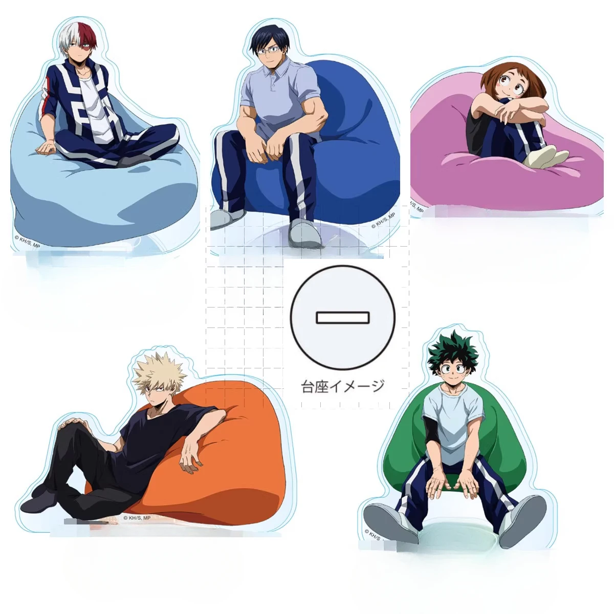 Game Uraraka Ochako Todoroki Shouto Bakugou Katsuki Midoriya Izuku Acrylic Stand Doll Anime Figure Model Plate Cosplay Toy Gift