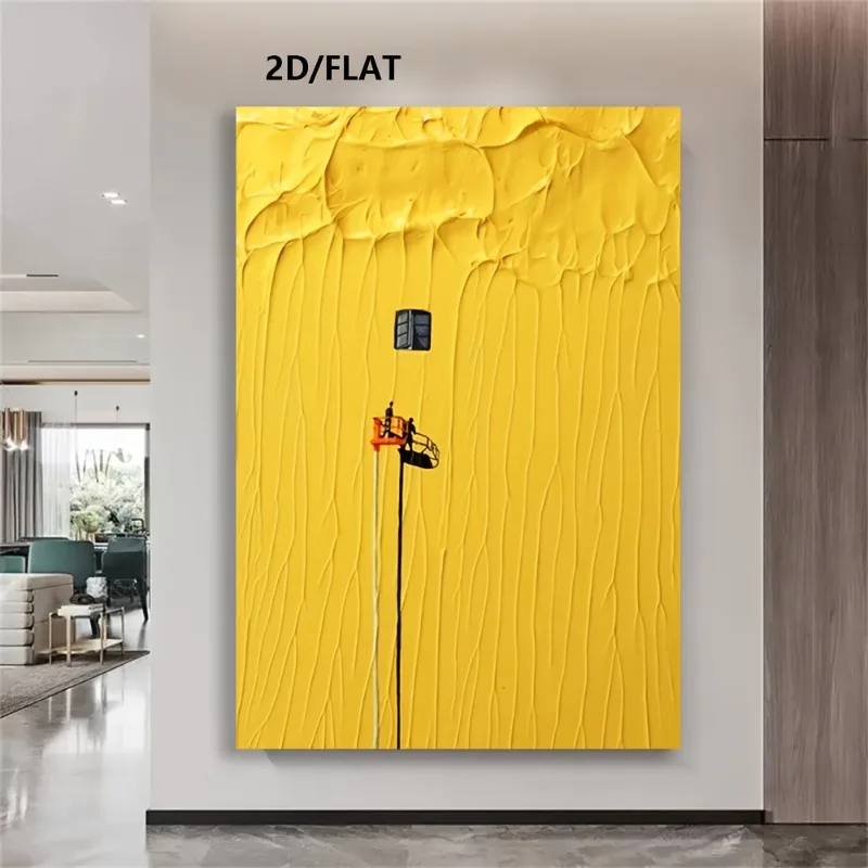 

2D Flat, Abstract Modern Wall Art for Living Room, Bedroom, Office, Bar Frameless, Home Decor Artwork Modern Wall Art Decor