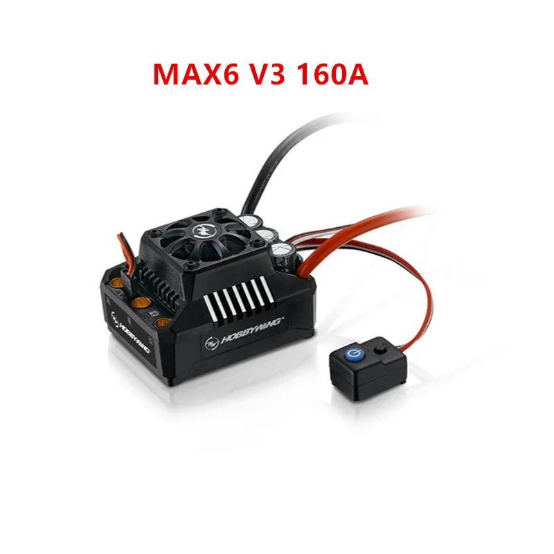 Hobbywing EzRun Max6 V3/ Max5 V3/MAX10 SCT 160A / 200A /120A regolatore di velocità ESC senza spazzole impermeabile per auto 1/6 1/5 RC