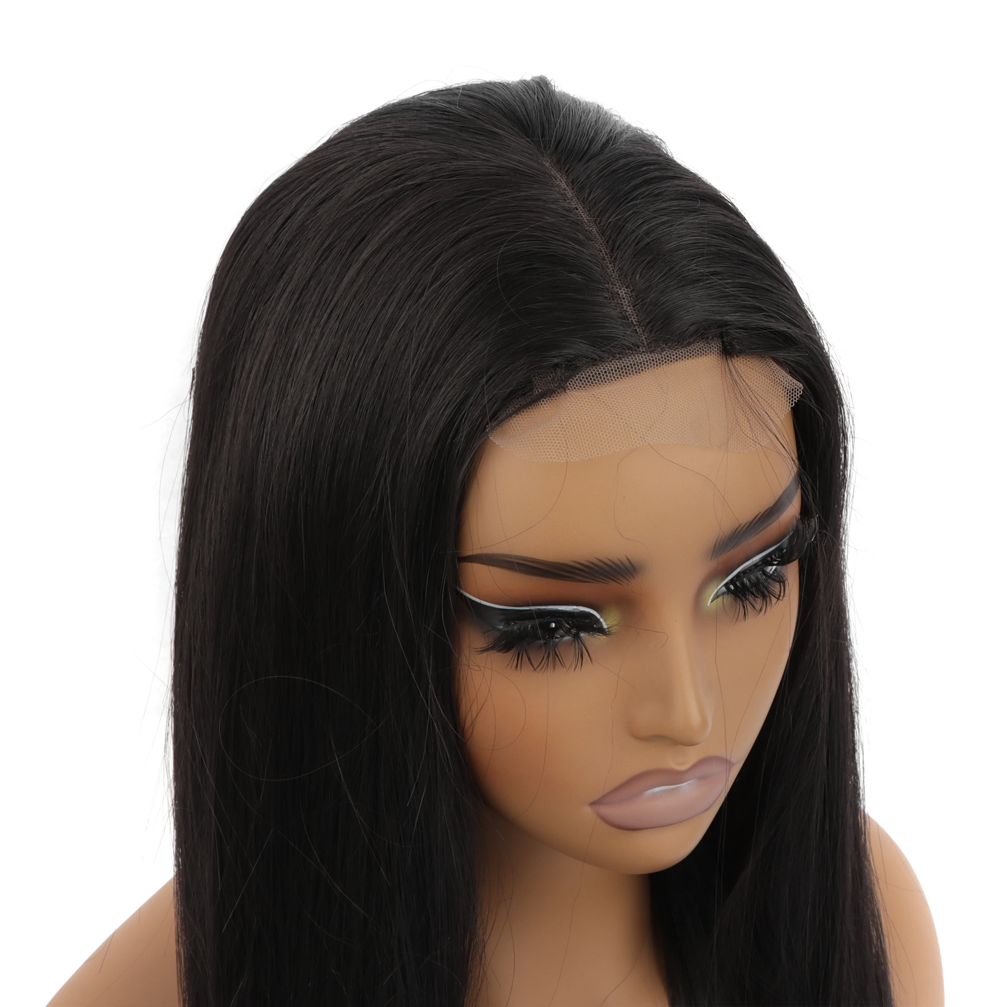 Orientfashion blend wig 26inch sythetic with a little human hair T-lace wig more color can be choosen  large quantity wholesale